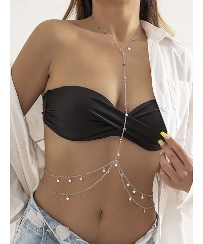 Body Jewelry for Women Body Chain for Girls Sexy Fashion Bikini Chain Necklace for Beach Summer Holiday Star-SR $6.26 Body Je...