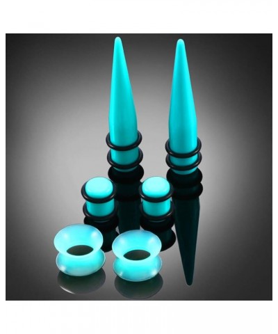 50 Pcs Ear Stretching Kit 14G-00G Acrylic Tapers and Plugs and Silicone Tunnels - Ear Gauges Expander Sets Eyelet Body Pierci...