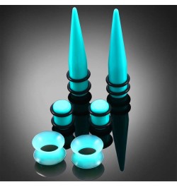 50 Pcs Ear Stretching Kit 14G-00G Acrylic Tapers and Plugs and Silicone Tunnels - Ear Gauges Expander Sets Eyelet Body Pierci...