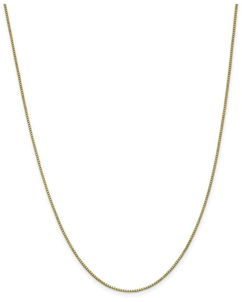 10k Gold Box Chain Necklace Jewelry Gifts for Women in White Gold Yellow Gold Choice of Lengths 16 18 20 24 14 22 30 and Vari...