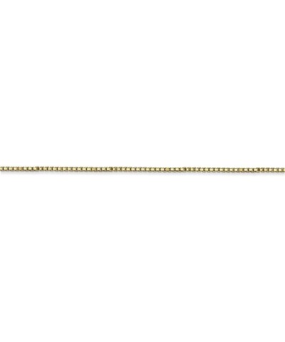 10k Gold Box Chain Necklace Jewelry Gifts for Women in White Gold Yellow Gold Choice of Lengths 16 18 20 24 14 22 30 and Vari...