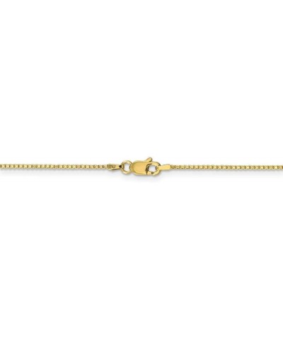 10k Gold Box Chain Necklace Jewelry Gifts for Women in White Gold Yellow Gold Choice of Lengths 16 18 20 24 14 22 30 and Vari...