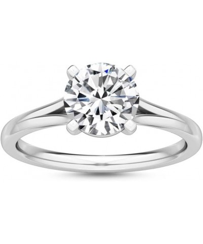 1-5 Carat (ctw) White Gold Round Cut LAB GROWN Diamond Solitaire Engagement Ring (Color H-I Clarity VS1-VS2) 7.0 Platinum $1....