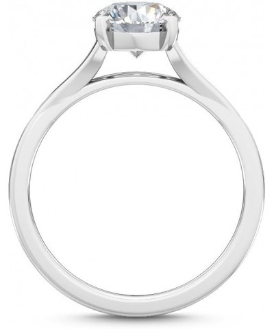 1-5 Carat (ctw) White Gold Round Cut LAB GROWN Diamond Solitaire Engagement Ring (Color H-I Clarity VS1-VS2) 7.0 Platinum $1....