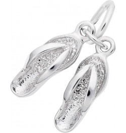 Flip Flops Charm White Gold $22.83 Bracelets