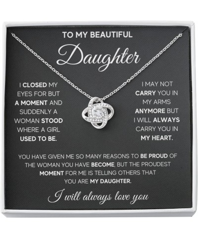 Mother Daughter Necklace Gift From Mom and Dad Not Even Time Jewelry with Message Card and Gift Box. Gift for Daughter Jewelr...