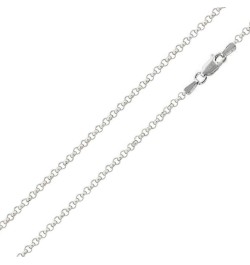 2mm to 4mm Sterling Silver ROLO Chain Necklace, Made in Italy 2.0mm-18 $13.95 Necklaces