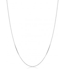 Pure 925 Sterling Silver Box Chain Necklace For Women 16-30 Inch (0.8 mm, 0.9 mm or 1 mm) 20 inch 0.8 mm wide $8.05 Necklaces