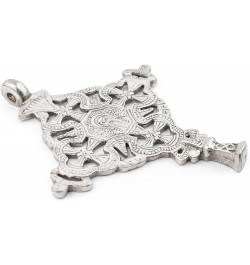 Silver Ethiopian Coptic Cross Pendant, African Abyssinian Design, Orthodox Christian Pendant for Jewelry Gondar $9.99 Pendants