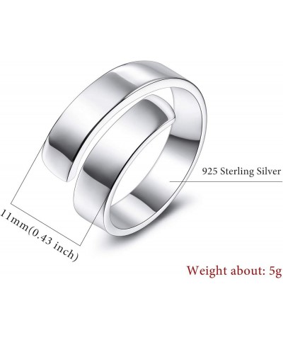 Personalized 925 Sterling Silver Spiral Twist Ring Engraving Name/Date for Women Girl Best Friend Customized Birthstones Adju...