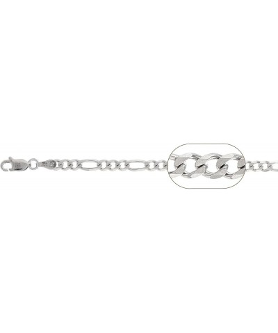 Sterling Silver Figaro Chain 1mm-9mm Made in Italy Solid 925 Womens Mens Necklace 7-34 4mm-36 $7.69 Necklaces