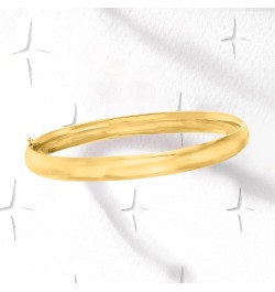 14kt Yellow Gold Polished Bangle Bracelet 8.0 Inches $369.00 Bracelets