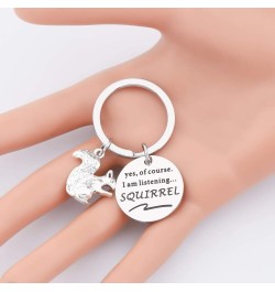 Funny Squirrels Jewelry Forest Animal Jewelry Squirrels Lover Gift Listening Squirrel Kc $9.45 Pendants