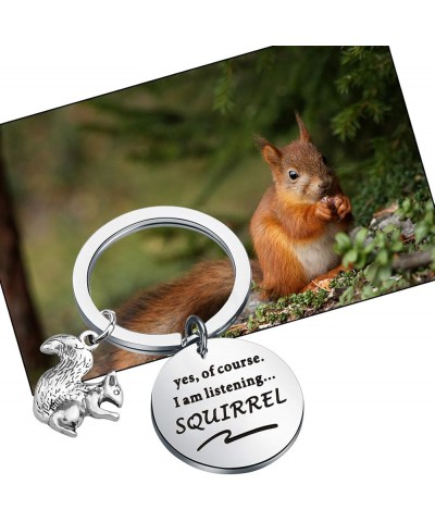 Funny Squirrels Jewelry Forest Animal Jewelry Squirrels Lover Gift Listening Squirrel Kc $9.45 Pendants