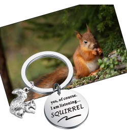 Funny Squirrels Jewelry Forest Animal Jewelry Squirrels Lover Gift Listening Squirrel Kc $9.45 Pendants