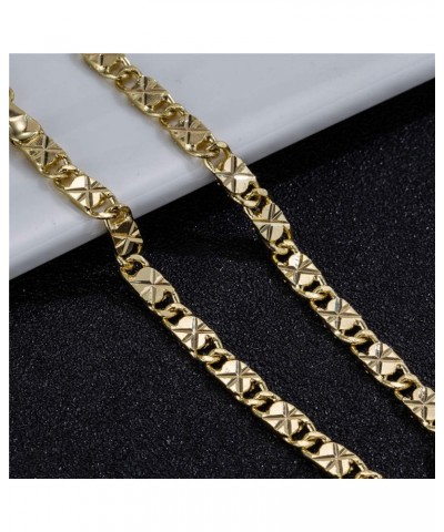 Gold Anklet Bracelets for Women Men 14K White Gold Plated Cuban Link Herringbone Paperclip Figaro Chain Ankle Bracelets for W...