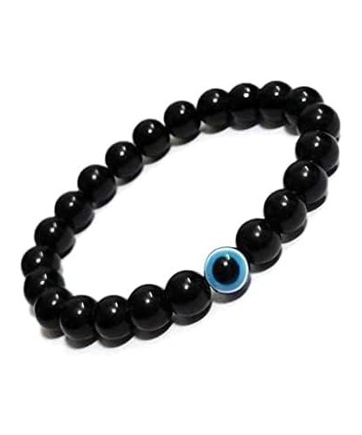 Evil Eye Beads Bracelet for Men Women Protection Bracelet Lucky Adjustable Bracelet Healing Energy Stone Beads Jewelry Gift B...