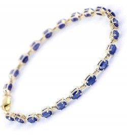 8 Carat 14k Solid Gold Tennis Bracelet Natural Sapphire 7.0 Inches $317.79 Bracelets