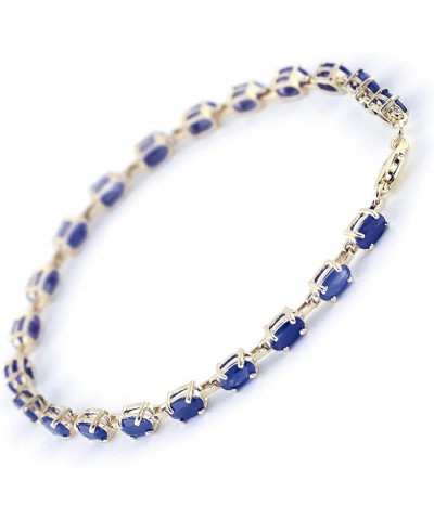 8 Carat 14k Solid Gold Tennis Bracelet Natural Sapphire 7.0 Inches $317.79 Bracelets