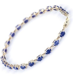 8 Carat 14k Solid Gold Tennis Bracelet Natural Sapphire 7.0 Inches $317.79 Bracelets