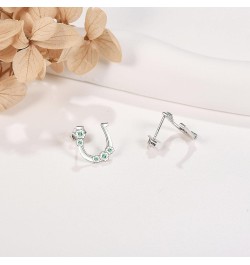 Horseshoe Earrings 925 Sterling Silver Sunflower Horseshoe Studs Jewelry for Women Girls Horseshoe Stud $10.66 Earrings