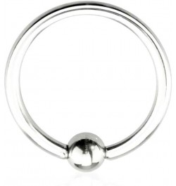 Basic Captive Bead Rings from 20g to 00g 316L Surgical Steel T: 0G, L: 5/8", B: 10mm $9.34 Body Jewelry