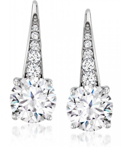 3.20 ct. t.w. CZ Drop Earrings in Sterling Silver $32.35 Earrings