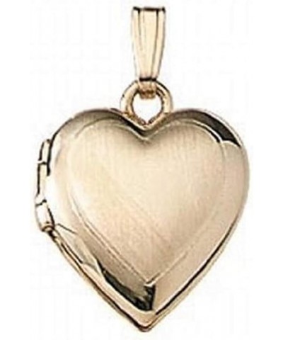 Solid 14K Yellow Gold Small Heart Locket 1/2 Inch X 1/2 Inch Solid 14K Yellow Gold $49.38 Necklaces