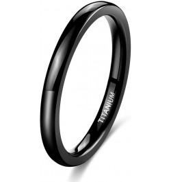 Black Titanium Ring 2mm 4mm 6mm 8mm Dome High Polished Wedding Band Size 3-14.5 2mm 7 $9.85 Rings