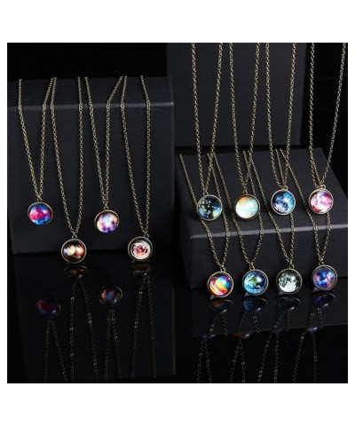 Lightning Deals Womens Bohemian Jewelry Rhinestone Geometric Type Gem Pendant Statement Necklaces X-F $7.53 Necklaces