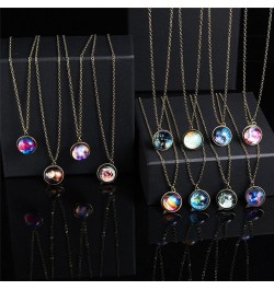 Lightning Deals Womens Bohemian Jewelry Rhinestone Geometric Type Gem Pendant Statement Necklaces X-F $7.53 Necklaces