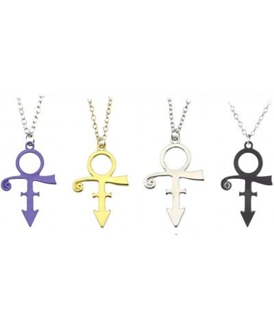 Prince Symbol Necklace 4 Color Stainless Steel Pendant Choker Minimalism Artist Love Hermaphroditic Jewelry $11.99 Necklaces