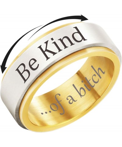 Be Kind Ring Be Kind of A Bitch Ring Be Kind...of A Bitch Spinner Ring Stainless Steel Spinner Ring Fidget Ring Anxiety Rings...