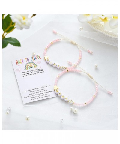 First Day of School/Kindergarten/Preschool/1st-5th Grade Bracelets for Mom and Daughter Bracelet Back to School Bracelets Gif...