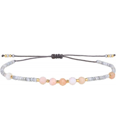 Women Pearls Bracelets Handmade Miyuki Beaded Strand Bracelets Charm Friendship Bracelets Marble 22E $9.50 Bracelets