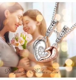 Mom Mother Daughter Heart Love Charms Dangle Charm Bead Set Fit Bracelet for European Snake Chain 925 sterling silver Pendant...