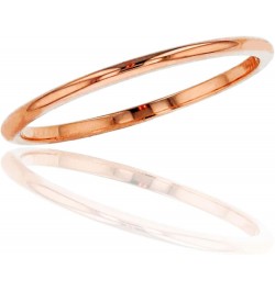 10K or 14K Yellow, White and Rose Gold 1mm Plain Polished Wedding Band, Size 4-12 14K-Rose Gold $34.10 Bracelets