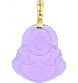 Happy Laughing Buddha Purple Jade Pendant, Genuine Certified Grade A Jadeite Jade Hand Crafted, Buddha Medallion, Buddha char...