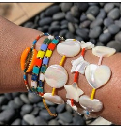 Boho Tila Beaded Bracelets Candy Colors Stretch Bracelets Summer Beach Bracelets 08G $9.24 Bracelets