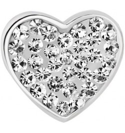 LuckyJewelry Heart I Love You Charms Swarovski Element Birthstone Crystal Sale Cheap Beads Fit Bracelet White $12.17 Bracelets