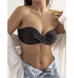 Body Jewelry for Women Body Chain for Girls Sexy Fashion Bikini Chain Necklace for Beach Summer Holiday Star-GD $6.26 Body Je...