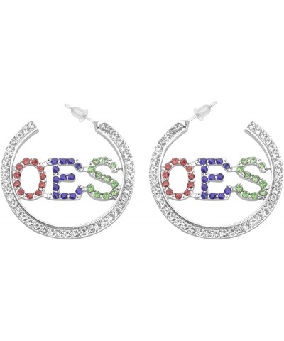 OES Symbol Jewelry OES Sorority Gift for Women Girls round earring $9.82 Earrings