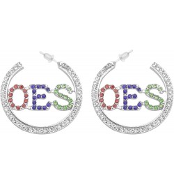 OES Symbol Jewelry OES Sorority Gift for Women Girls round earring $9.82 Earrings