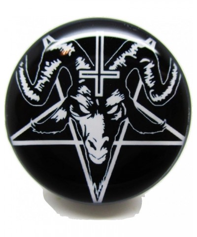 Brand NewPair Black Baphomet w/Pentagram & Cross Ear Plugs - Acrylic Screw-On - 10 Sizes 7/8" (22mm) $10.99 Body Jewelry