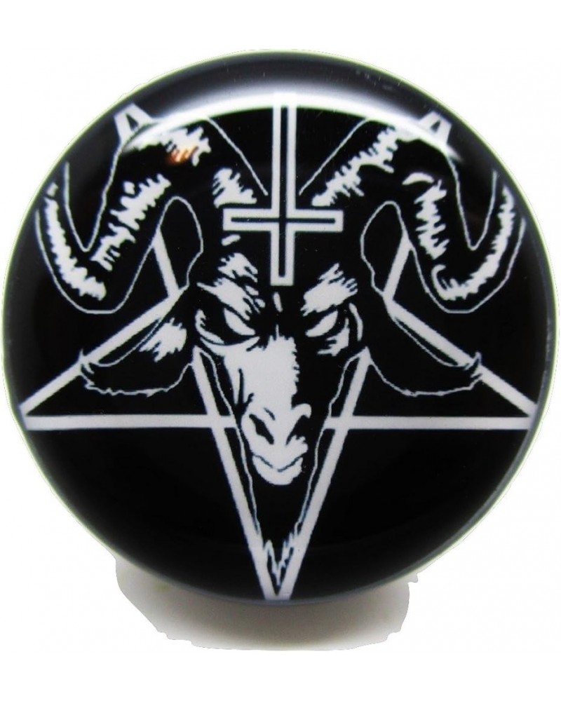 Brand NewPair Black Baphomet w/Pentagram & Cross Ear Plugs - Acrylic Screw-On - 10 Sizes 7/8" (22mm) $10.99 Body Jewelry