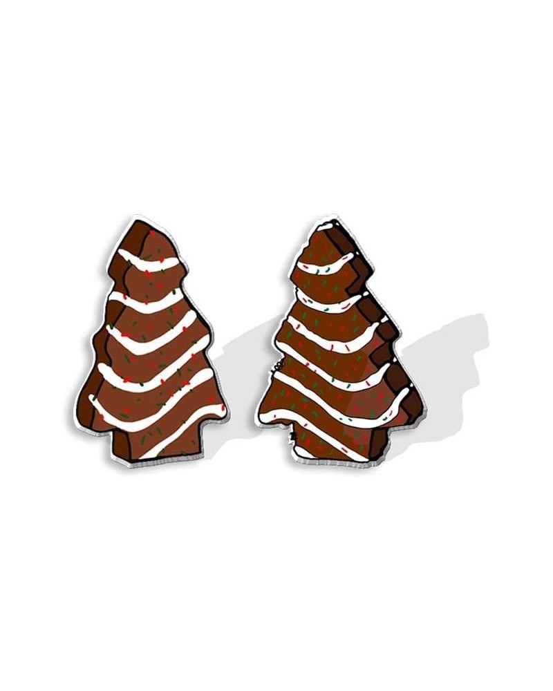 Cute Acrylic Christmas Tree Stud Earrings Chocolate Colorful Lanterns for Women Girls Winter Xmas Festive Merry Christmas Hol...