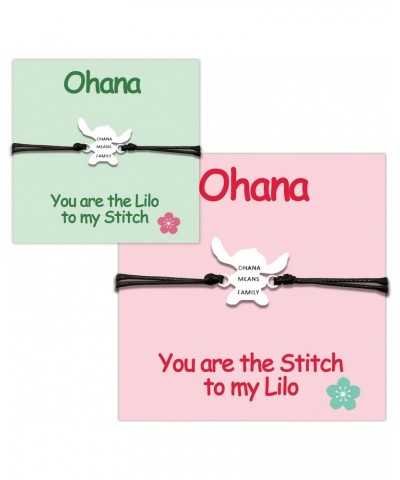 Ohana Means Family Gifts Best Friend Friendship Bracelets for 2 Bestie BFF Sister Mother Daughter Girlfriend Boyfriend Gift J...