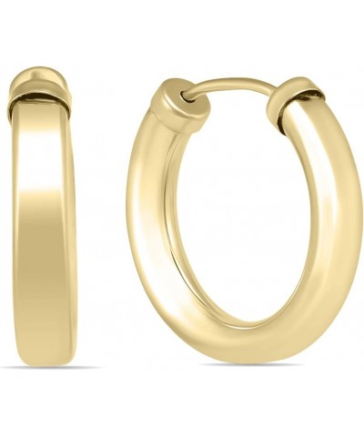 15MM - 50MM 14K Yellow Gold Filled Endless Hoop Earrings (3mm Gauge) 15mm $29.64 Earrings