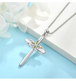 Cross Necklace for Women 925 Sterling Silver Infinity Butterfly Necklace Birthstone Jewelry Gifts for Women Her Mom Wife Girl...