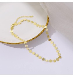 Dainty Gold Choker Necklace For Women 14k Gold/Silver Plated Delicate Dot Snake Coin Chain necklaces Different Length Lip Sat...